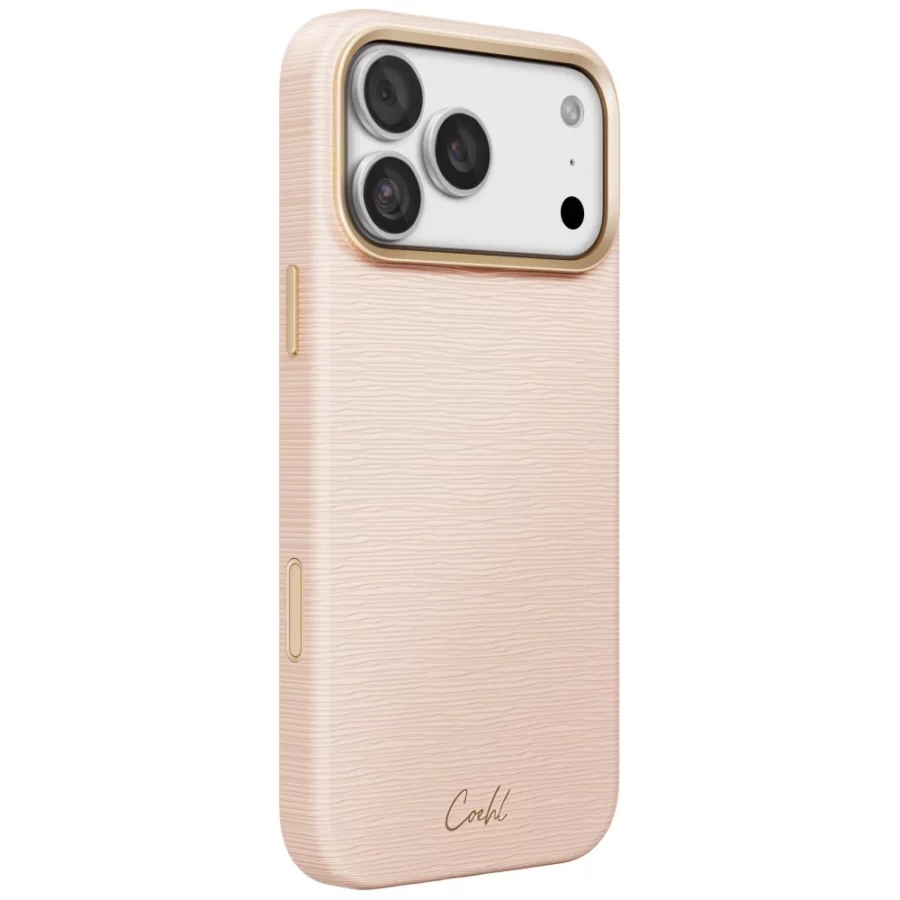 Etui UNIQ Coehl Mirelle Magnetic Charging na iPhone 18 Pro Max / 17 Pro Max - różowe
