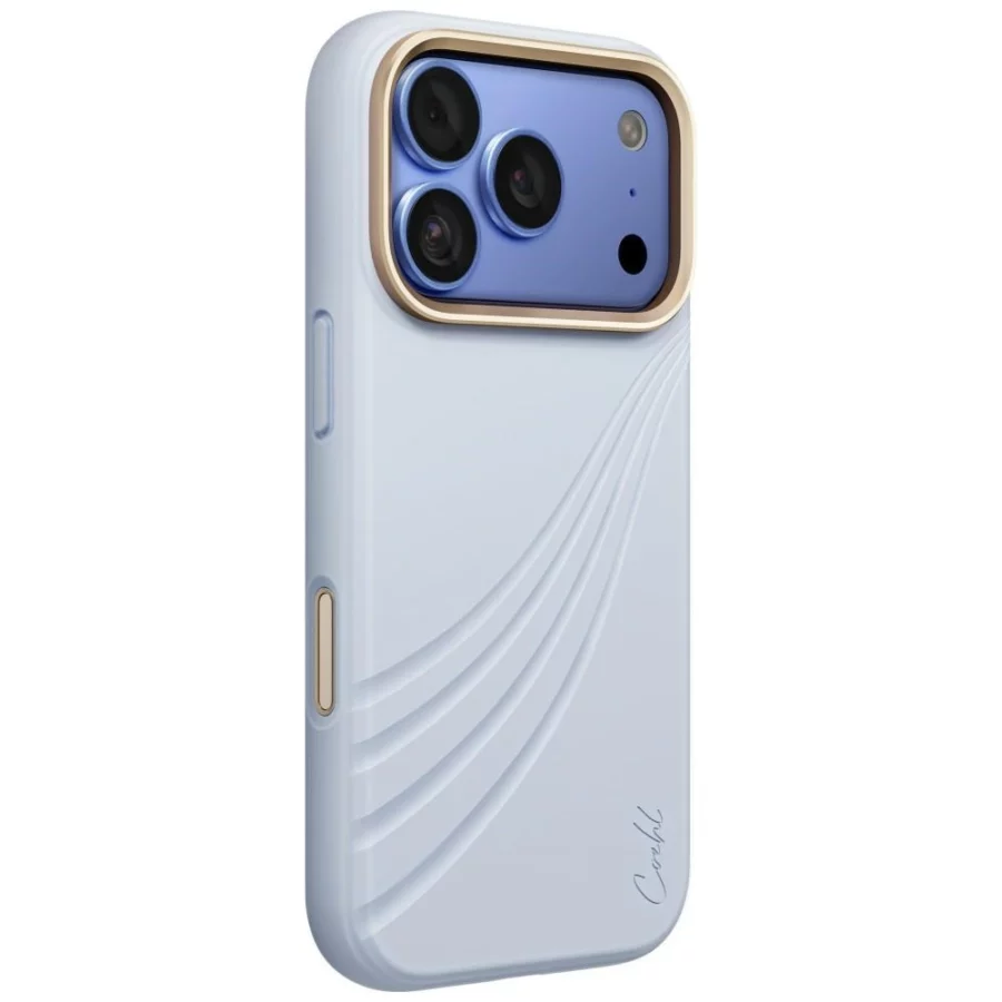 Etui UNIQ Coehl Serina Magnetic Charging na iPhone 18 Pro / 17 Pro - niebieskie