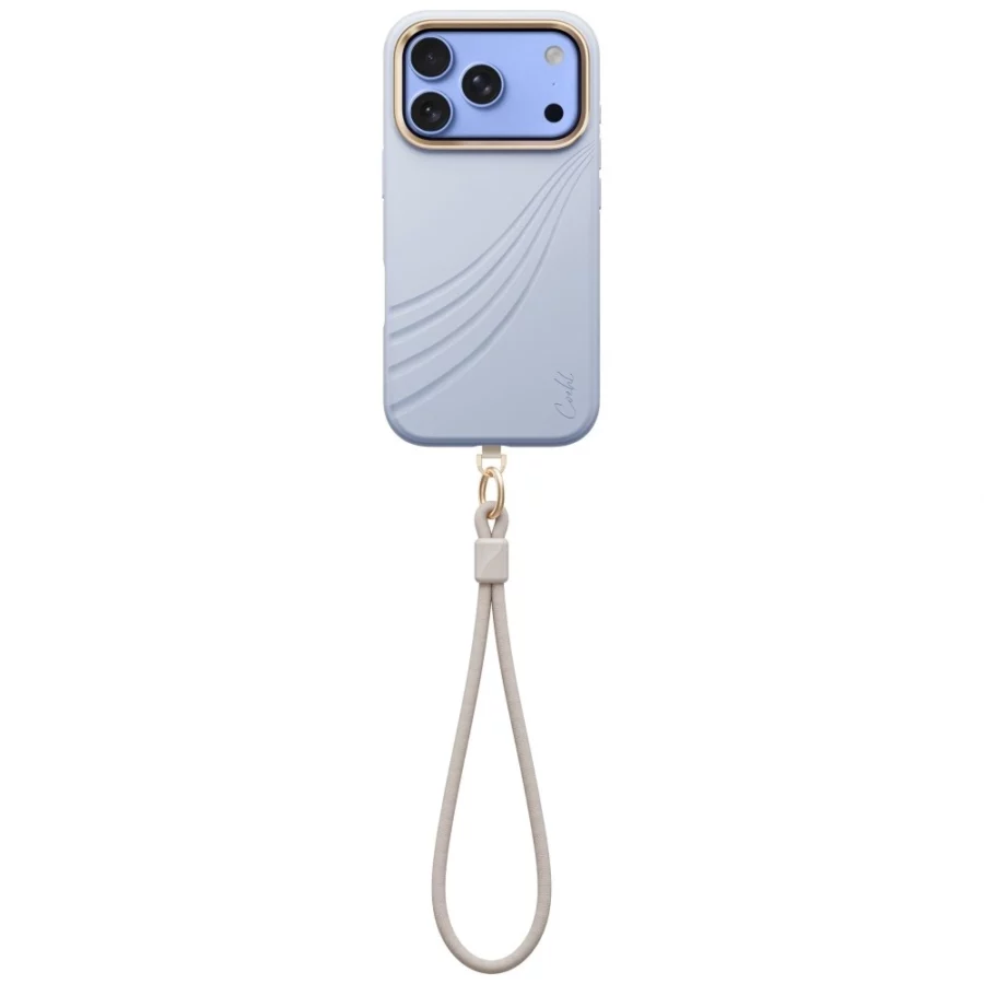 Etui UNIQ Coehl Serina Magnetic Charging na iPhone 18 Pro / 17 Pro - niebieskie