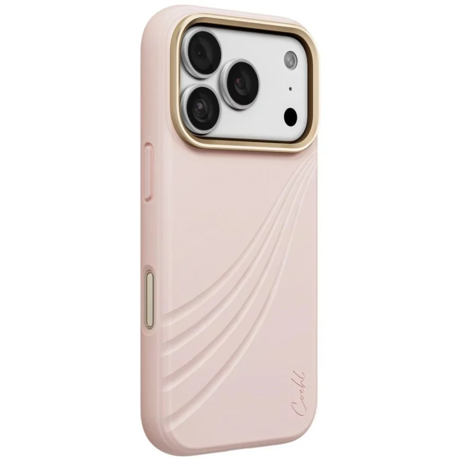 Etui UNIQ Coehl Serina Magnetic Charging na iPhone 18 Pro / 17 Pro - różowe