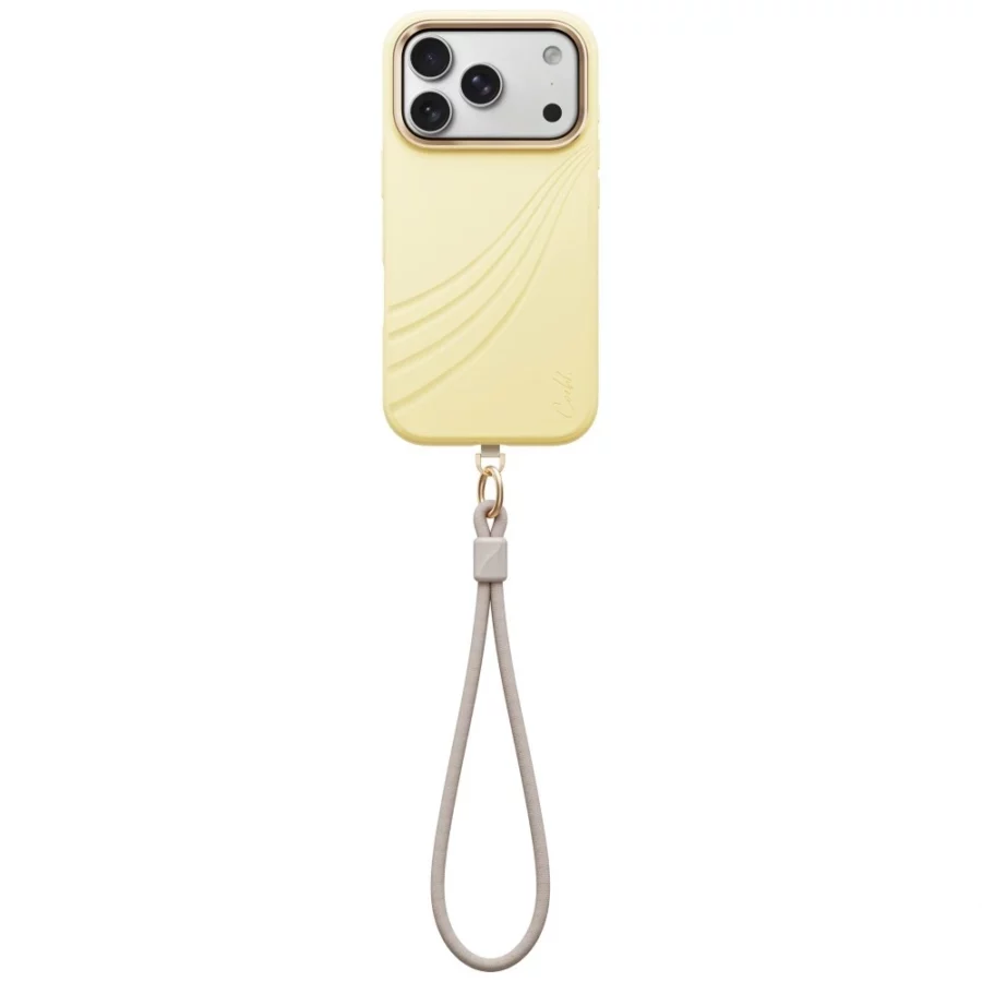 Etui UNIQ Coehl Serina Magnetic Charging na iPhone 18 Pro / 17 Pro - żółte