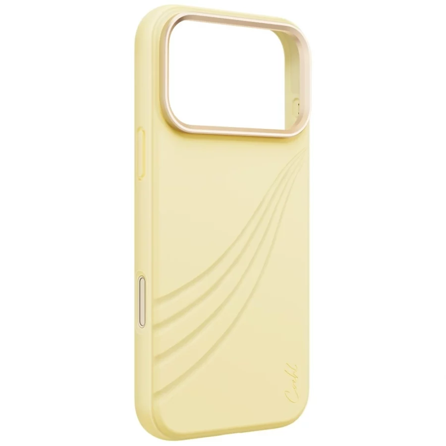 Etui UNIQ Coehl Serina Magnetic Charging na iPhone 18 Pro Max / 17 Pro Max - żółte
