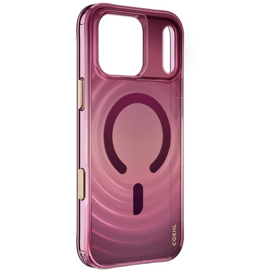 Etui UNIQ Coehl Vela Magnetic Charging na iPhone 18 Pro Max / 17 Pro Max - bordowe