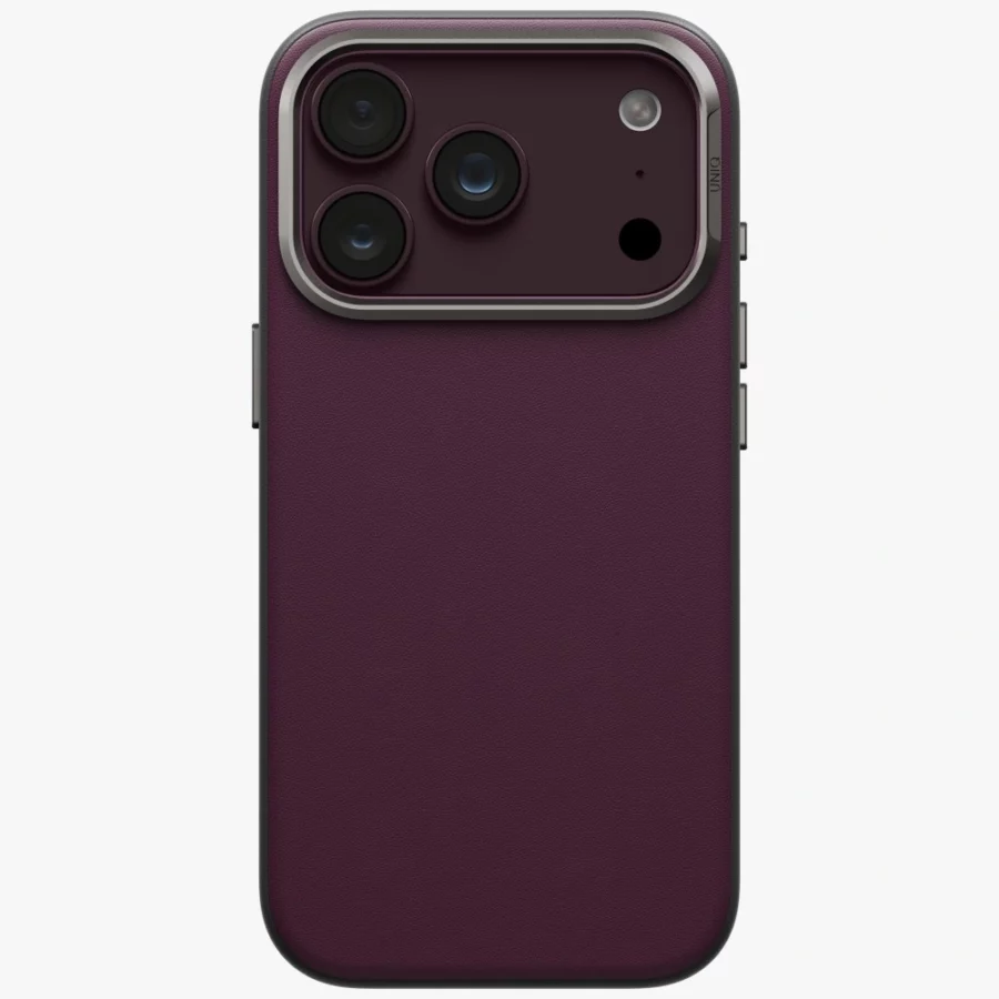 Etui UNIQ Lyden DS Magclick Charging na iPhone 18 Pro / 17 Pro - bordowe