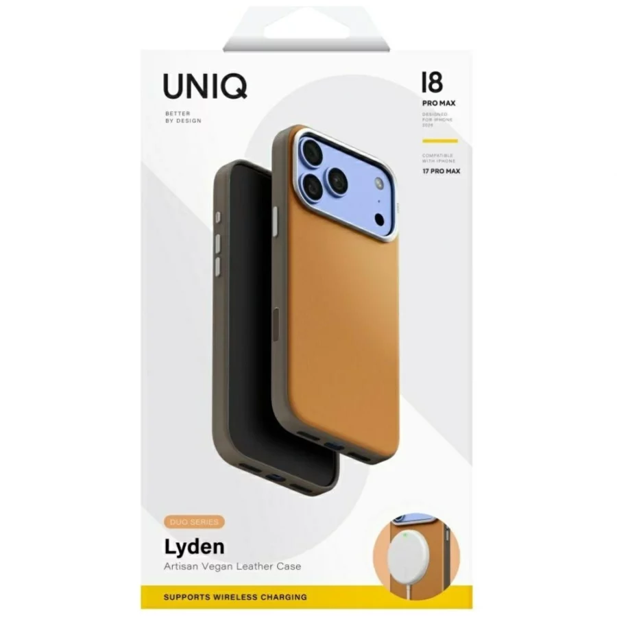 Etui UNIQ Lyden DS Magclick Charging na iPhone 18 Pro Max / 17 Pro Max - jasnopomarańczowe