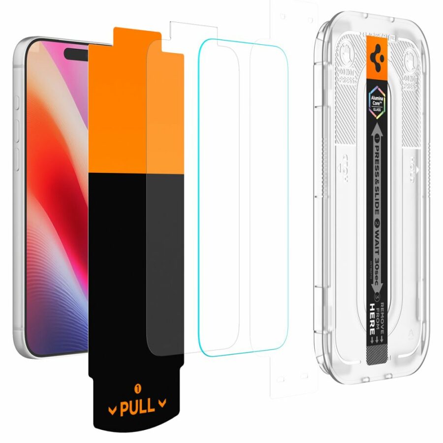 SZKŁO HARTOWANE SPIGEN GLAS.TR EZ FIT PRO HD AC 2-PACK IPHONE 16 PRO MAX / 17 PRO MAX / 18 PRO MAX CLEAR