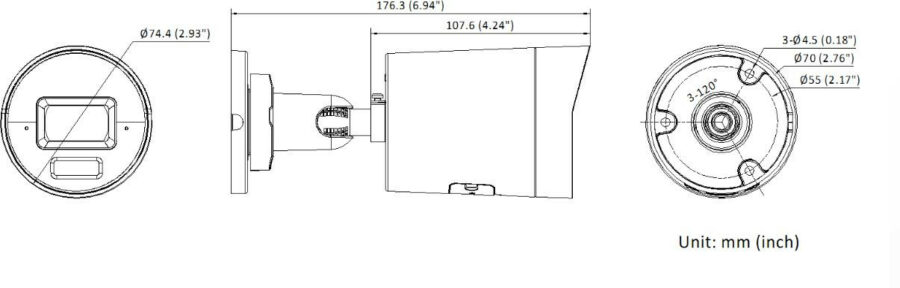 Kamera IP Hikvision DS-2CD2067G3-LI2UY/SL 2.8mm BLACK PL