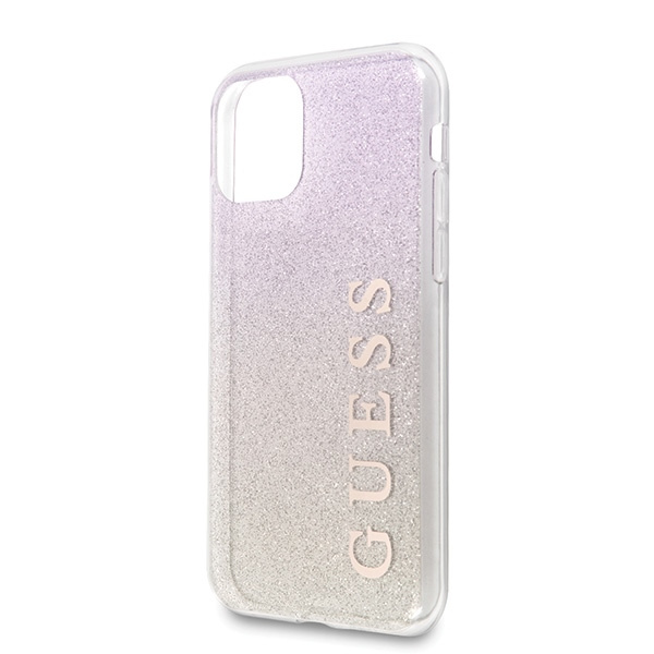 Guess GUHCN65PCUGLGPI iPhone 11 Pro Maxróżowo-złoty/gold pink hard case Gradient Glitter