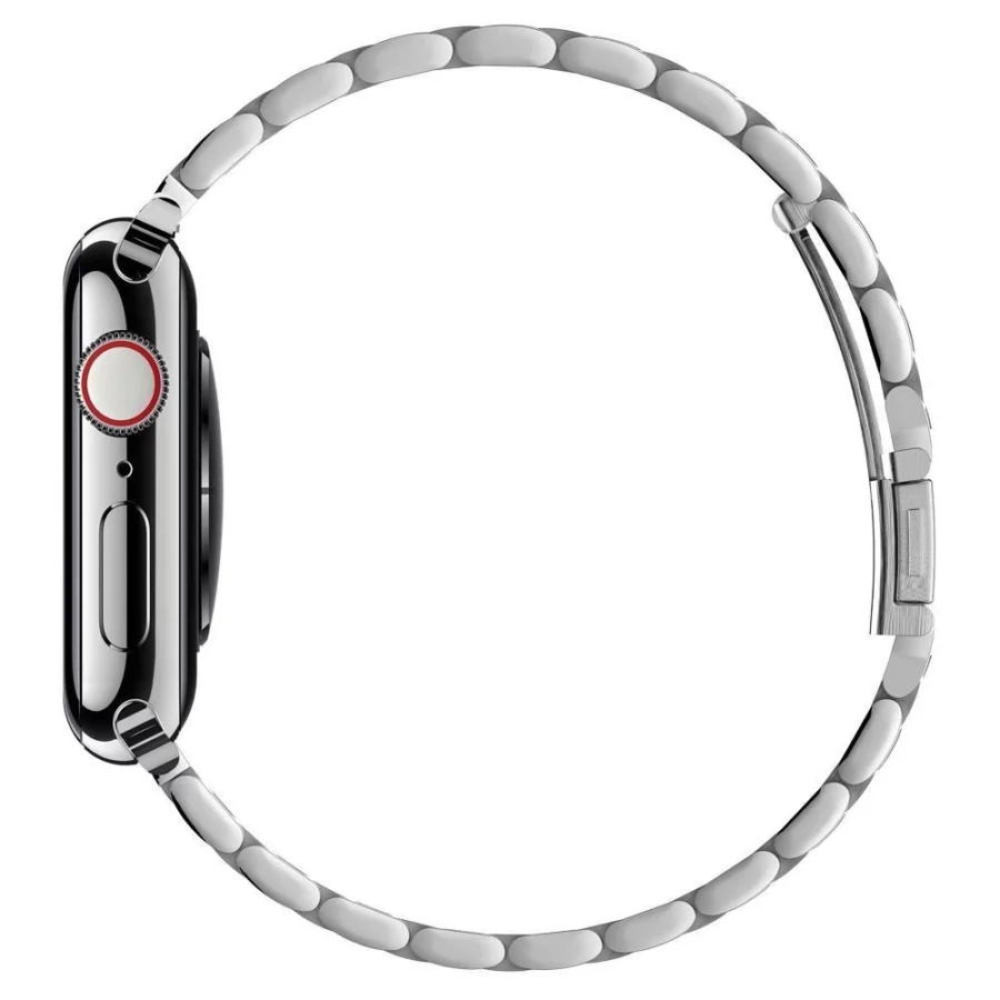 Pasek Spigen Modern Fit Band na Apple Watch 42 / 44 / 45 / 49 mm - srebrny