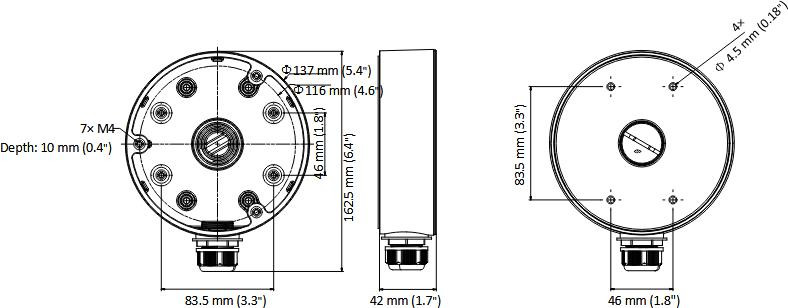 ADAPTER HIKVISION DS-1280ZJ-DM21