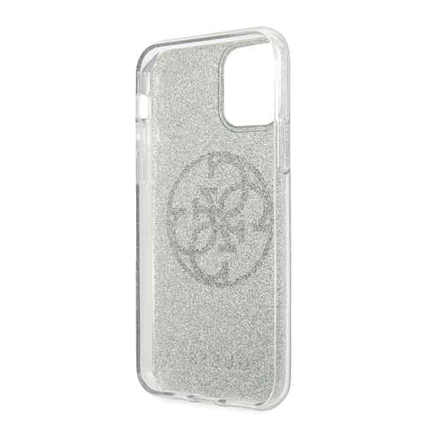 Guess GUHCN58PCUGLKA iPhone 11 Pro khaki hard case 4G Circle Glitter