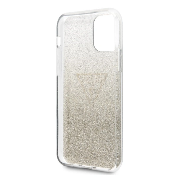 Etui Guess Glitter Triangle na iPhone 11 Pro Max - złote