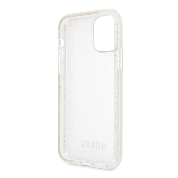 Etui Guess Glitter na iPhone 11 Pro - srebrne
