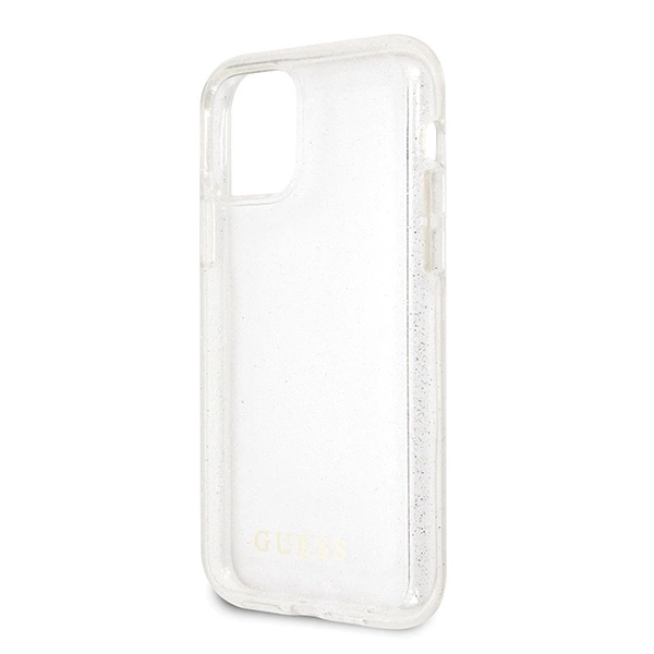 Etui Guess Glitter na iPhone 11 Pro Max - srebrne