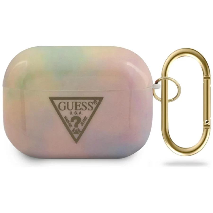 Etui Guess Tie & Dye Collection na AirPods Pro - różowe