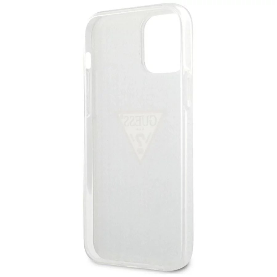 Etui Guess Jeans Collection na iPhone 12 mini - niebieskie