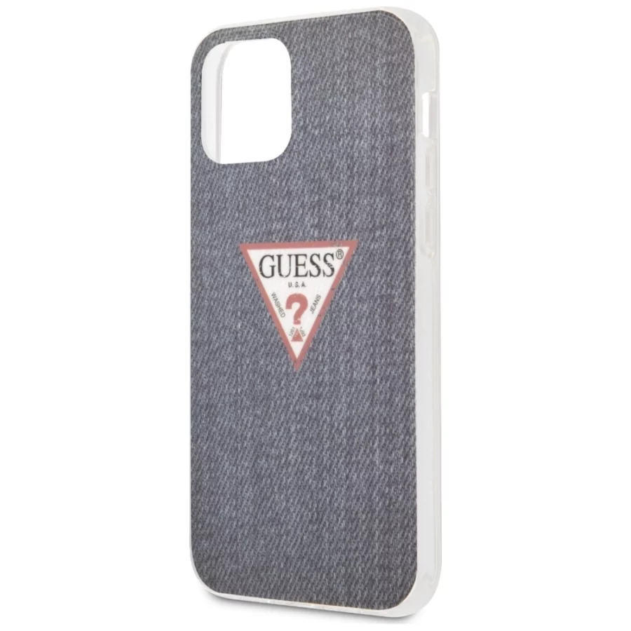 Etui Guess Jeans Collection na iPhone 12 Pro Max - granatowe