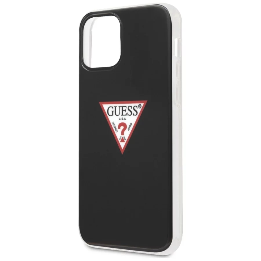 Etui Guess Triangle Collection na iPhone 12 / iPhone 12 Pro - czarne