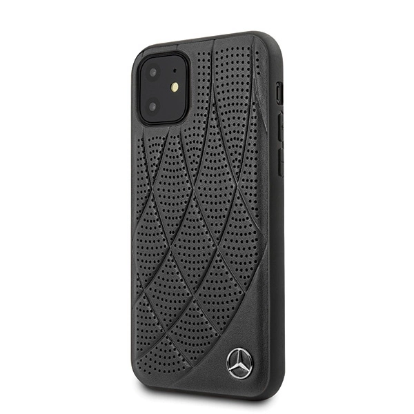 Etui Mercedes Bow Line na iPhone 12 mini - czarne