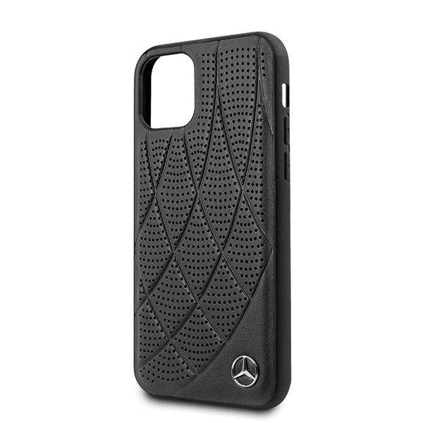 Etui Mercedes Bow Line na iPhone 12 mini - czarne