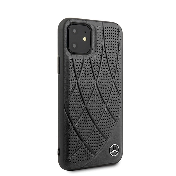 Etui Mercedes Bow Line na iPhone 12 mini - czarne