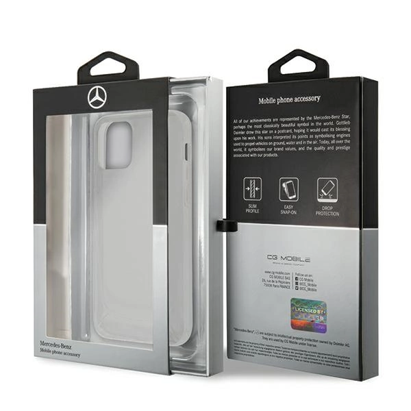Etui Mercedes Transparent Line na iPhone 12 / iPhone 12 Pro - przezroczyste