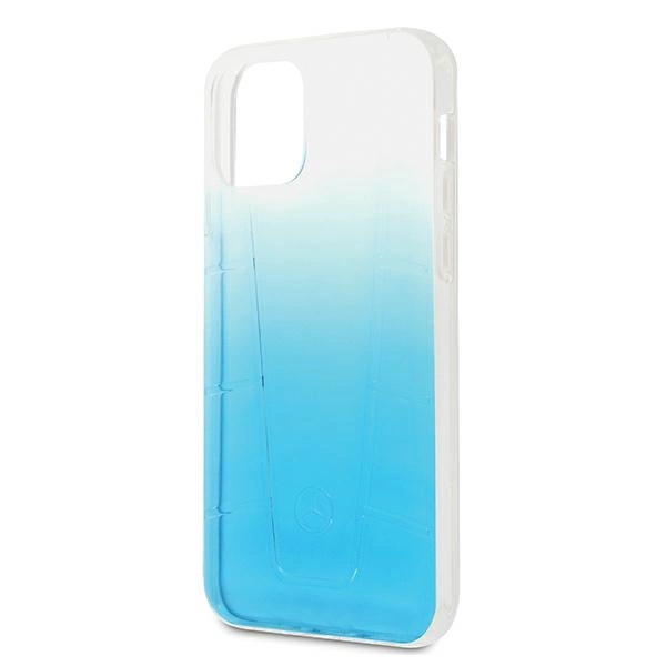 Etui Mercedes Transparent Line na iPhone 12 / iPhone 12 Pro - niebieskie