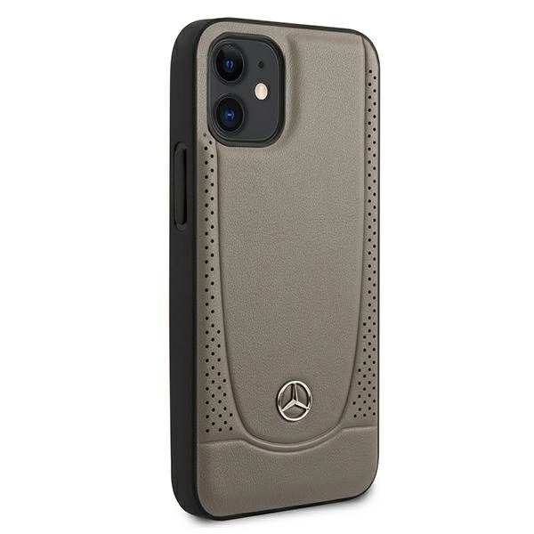 Etui Mercedes Urban Line na iPhone 12 mini - brązowe