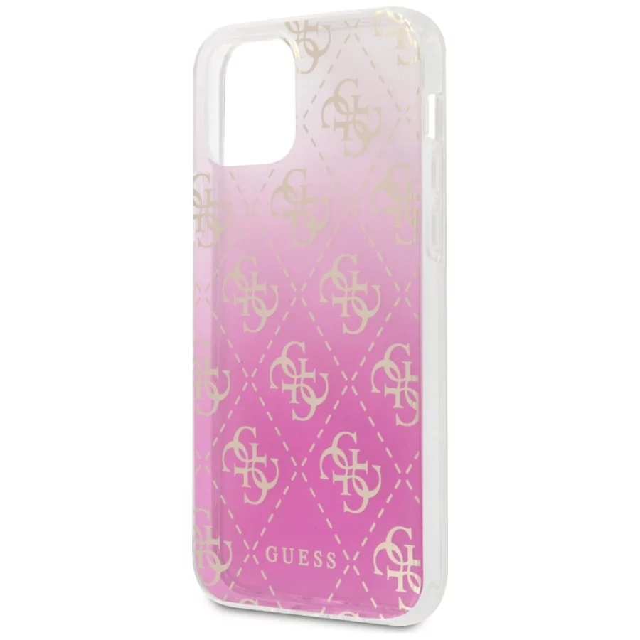 Etui Guess 4G Gradient na iPhone 12 mini - różowe