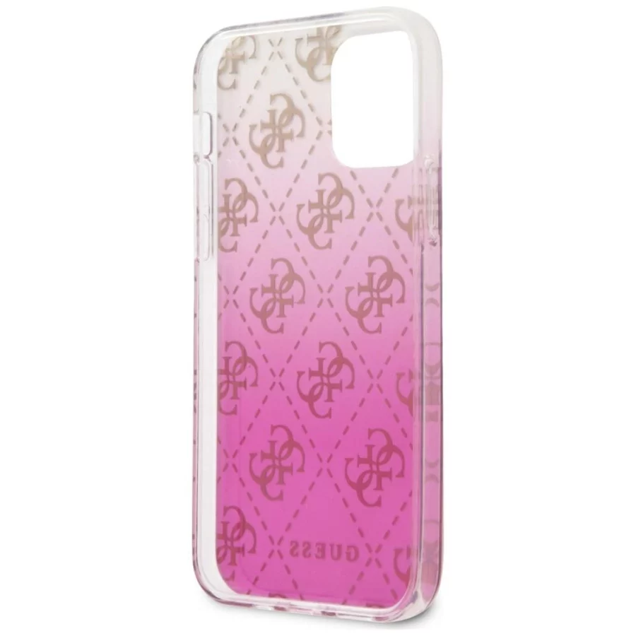 Etui Guess 4G Gradient na iPhone 12 mini - różowe