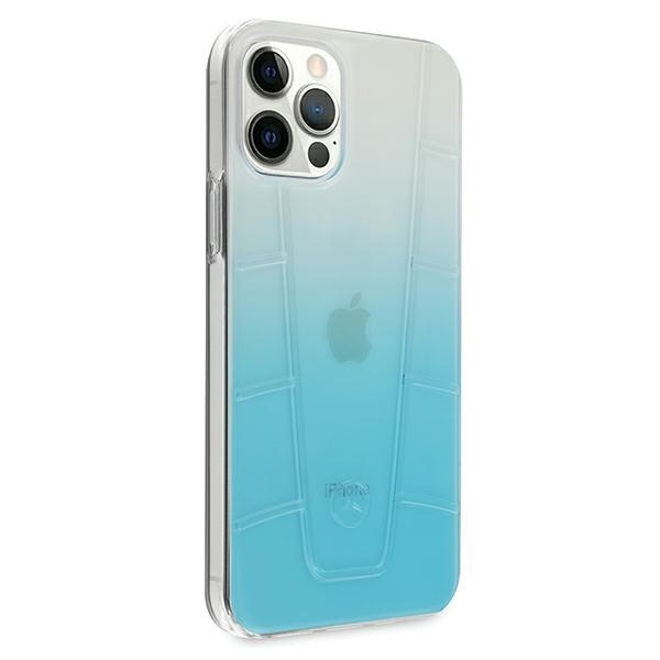 Etui Mercedes Transparent Line na iPhone 12 Pro Max - niebieskie