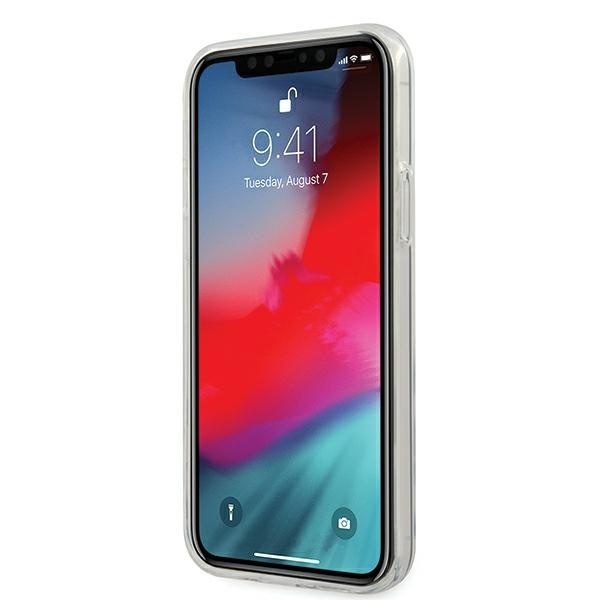 Etui Mercedes Transparent Line na iPhone 12 Pro Max - niebieskie