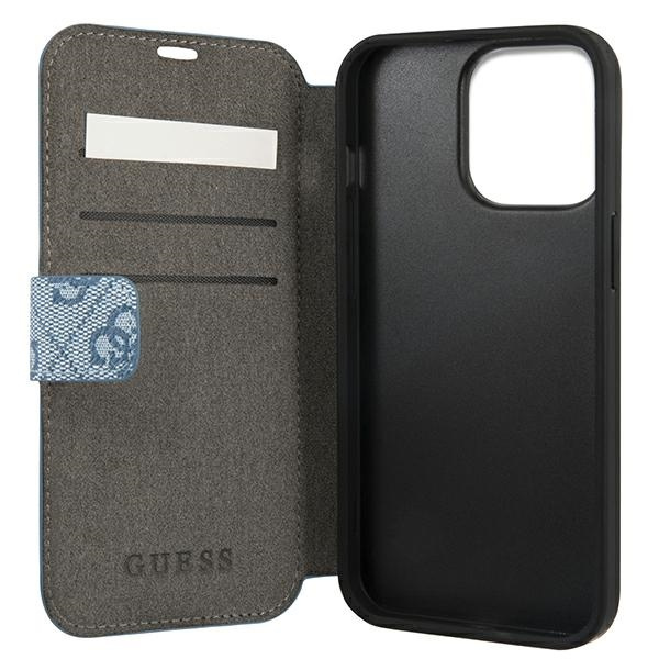 Guess GUBKP13L4GDBL iPhone 13 Pro / 13 6,1" niebieski/blue book 4G Stripe