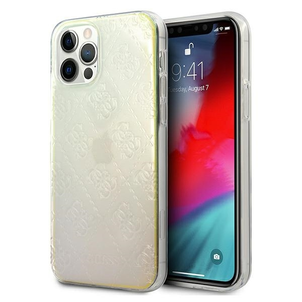 Guess GUHCP12L3D4GIRBL iPhone 12 Pro Max6,7" opalowy/iridescent hardcase 4G 3D Pattern Collection