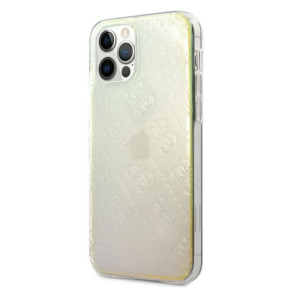 Guess GUHCP12L3D4GIRBL iPhone 12 Pro Max6,7" opalowy/iridescent hardcase 4G 3D Pattern Collection