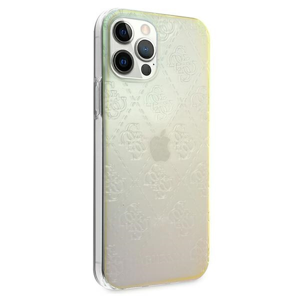 Guess GUHCP12L3D4GIRBL iPhone 12 Pro Max6,7" opalowy/iridescent hardcase 4G 3D Pattern Collection