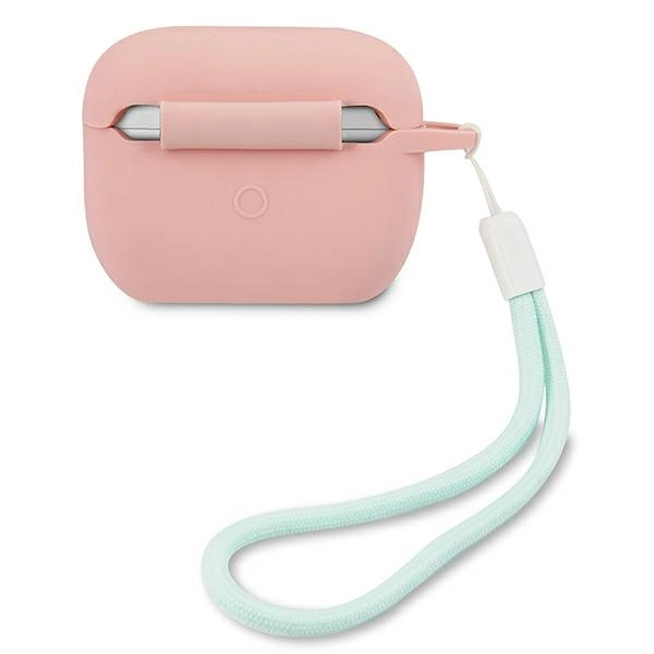 Etui Guess Silicone Vintage na AirPods Pro - różowo-zielone