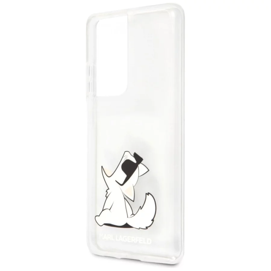 Etui Karl Lagerfeld Choupette Fun na Samsung Galaxy S21 Ultra - przezroczyste