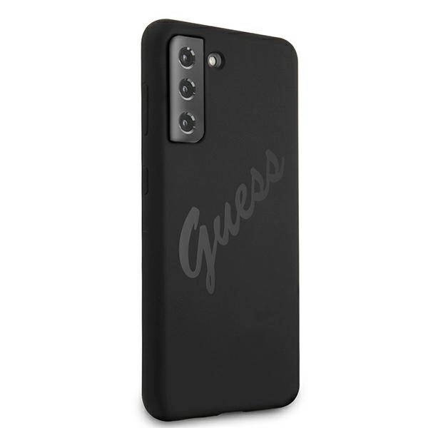 Etui Guess Script Vintage na Samsung Galaxy S21+ - czarne