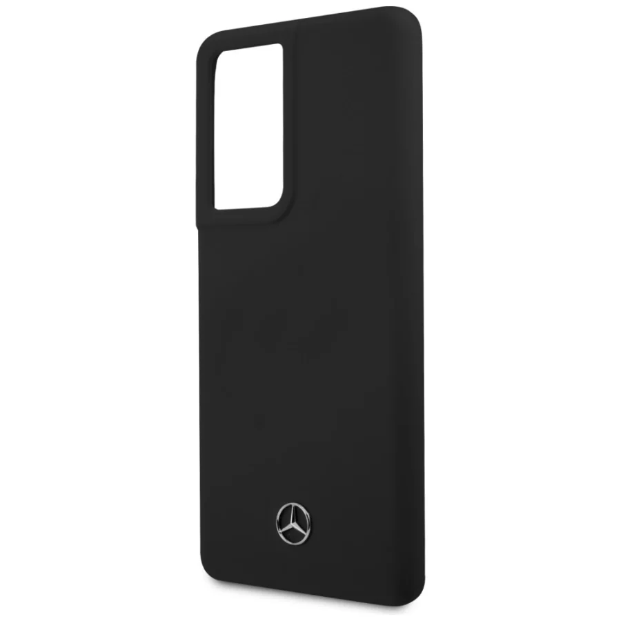 Etui Mercedes Silicone Line na Samsung Galaxy S21 Ultra - czarne