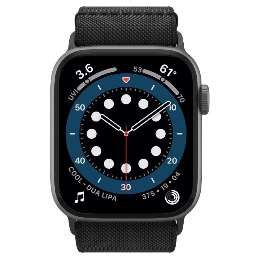 Pasek Spigen Fit Lite na Apple Watch 42 / 44 / 45 / 49 mm - czarny
