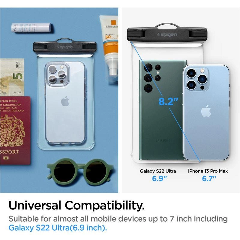 Etui Spigen Spigen Aqua Shield A601 wodoodporne IPX8 - przezroczyste 2 szt.