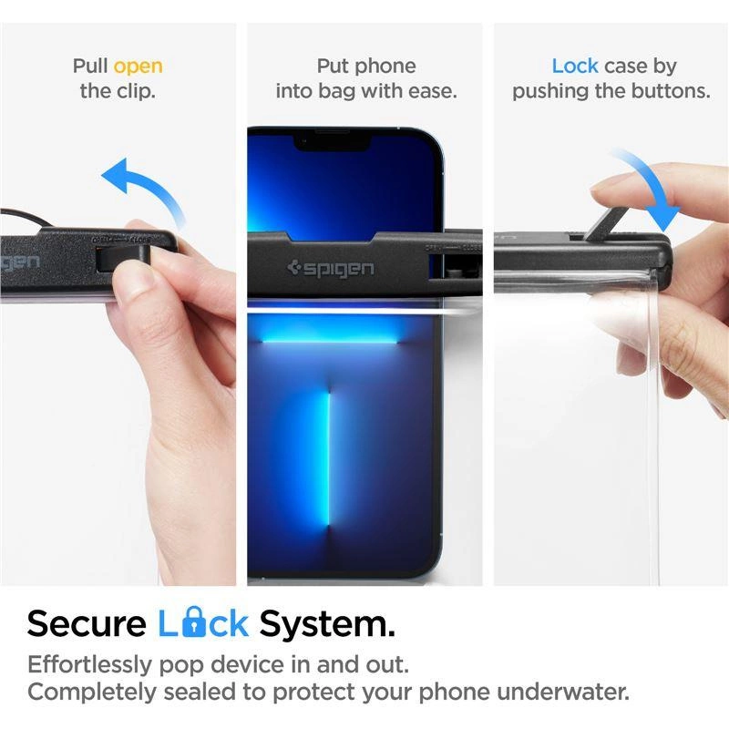 Etui Spigen Spigen Aqua Shield A601 wodoodporne IPX8 - przezroczyste 2 szt.