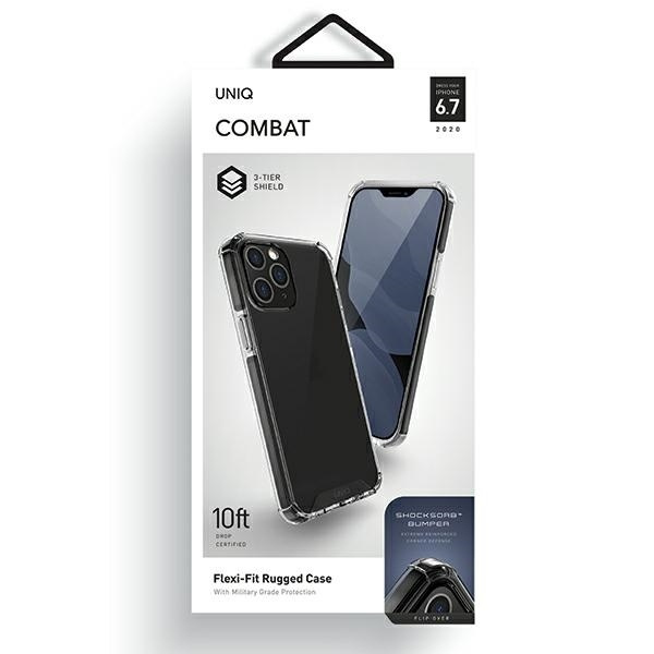 Etui Uniq Combat na iPhone 12 Pro Max - czarne