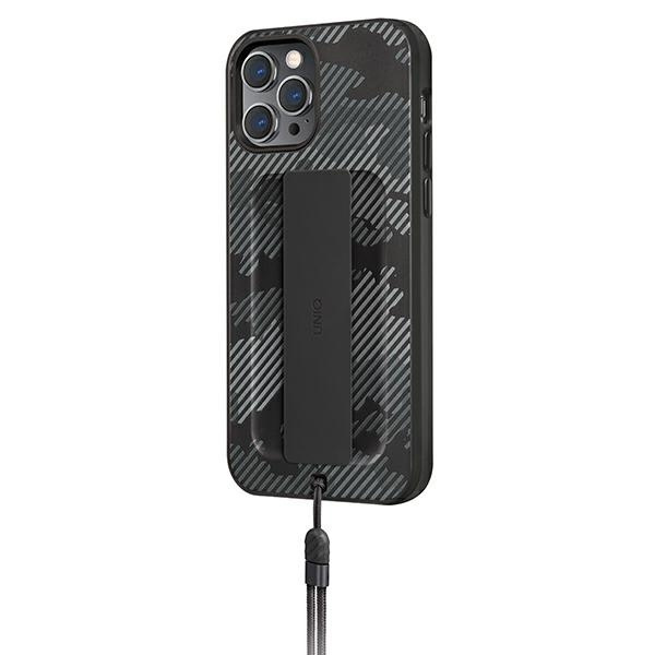 Etui Uniq Heldro na iPhone 12 Pro Max - czarne moro