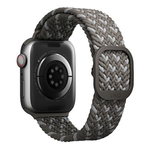 Pasek UNIQ Aspen Braided na Apple Watch 1/2/3/4/5/6/7/8/SE/SE2 44/42/45mm - szary
