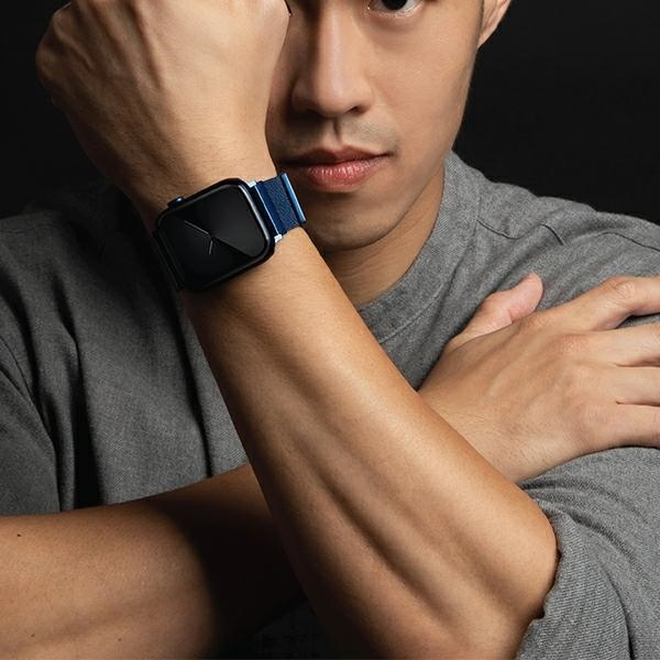 Pasek Uniq Dante Stainless Steel na Apple Watch 1/2/3/4/5/6/7/8/SE/SE2 42/44/45mm - niebieski