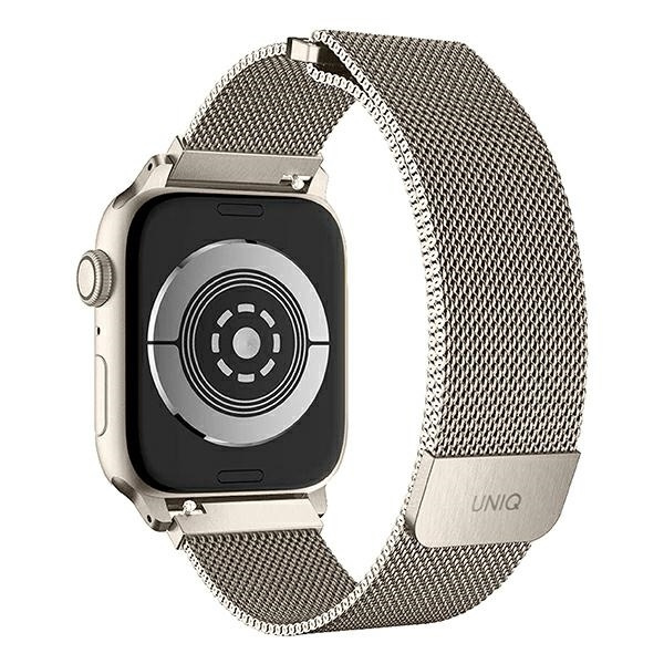 Pasek Uniq Dante Stainless Steel na Apple Watch 1/2/3/4/5/6/7/8/SE/SE2 42/44/45mm - beżowy