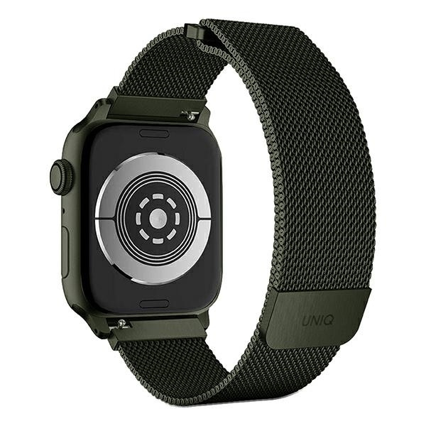 Pasek Uniq Dante Stainless Steel na Apple Watch 1/2/3/4/5/6/7/8/SE/SE2 42/44/45mm - zielony