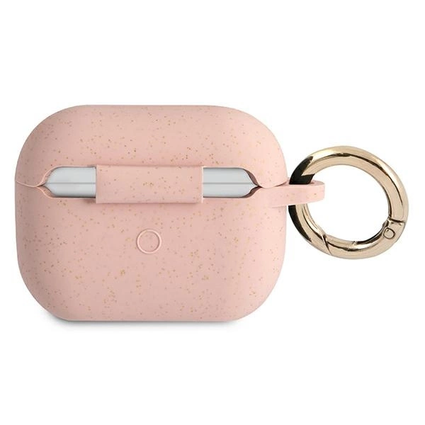 Etui Guess Silicone Glitter na AirPods Pro - różowe